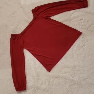 WHBM off shoulder long sleeve